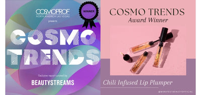 MANIFEST BEAUTY Chili-infused Lip Plumper won a CosmoTrends Award